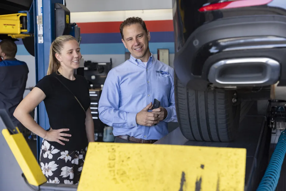 Tony Perez and a colleague at Euro Car Doctor